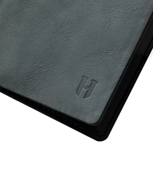 Eldridge Erkek Siyah Deri İnce Tasarım Çok Bölmeli  Rfid Korumalı Cüzdan - 3