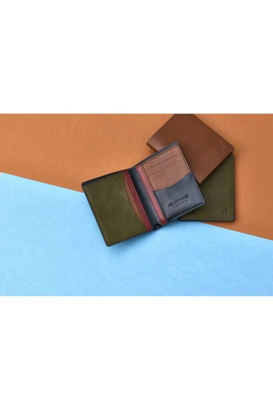 Dayton Erkek Siyah(Plus Color) Deri İnce Tasarım Çok Bölmeli  Rfid Korumalı Cüzdan