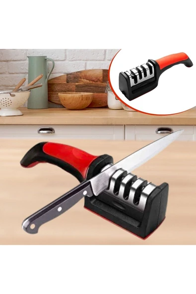 4 Aşamaları Kaymaz Taban Hızlı Makas Bileme Aracı