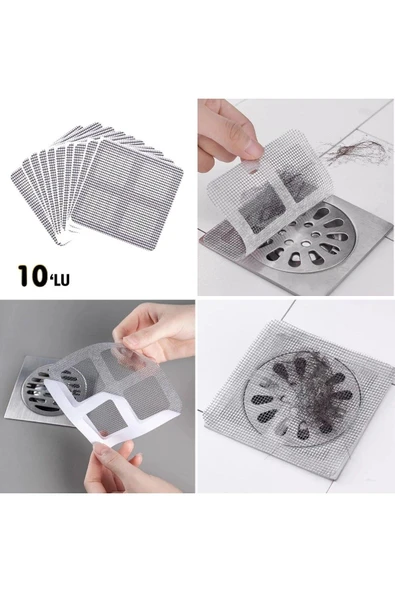 10'lu Banyo ve Mutfak Lavabo Koku Önleyici ve Haşere Böcek Önleyici Gider Filtresi - 2