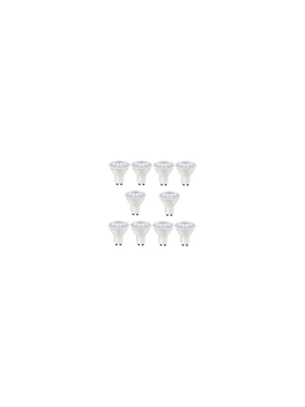 10 Adet 7 Watt 4000 Kelvin, Çok Kaliteli Gu10 Duy Led Ampul, Yüksek Lümen 4000 Kelvin Gu10 Duy Ampul - 7