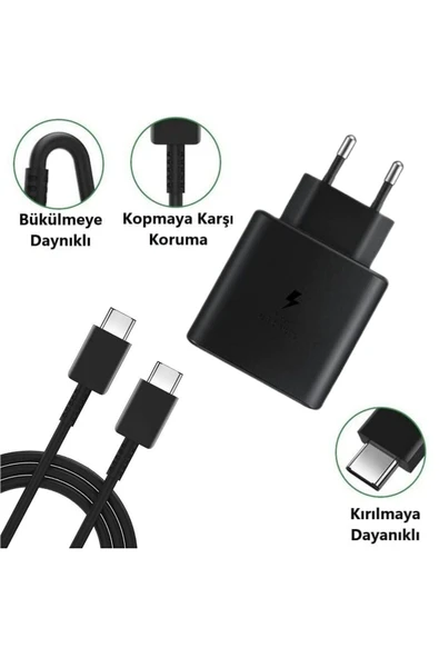 65W Hızlı Şarj Edebilen TYPE C uçlu Şarj Aleti - 5