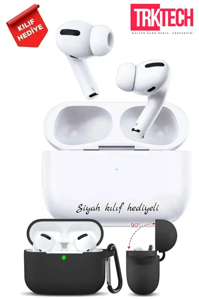TrkTech Airpods Pro 2. Nesil ios Android Uyumlu Kablosuz Şarj Özellikli Bluetooth Kulaklık Kılıf Hediyeli