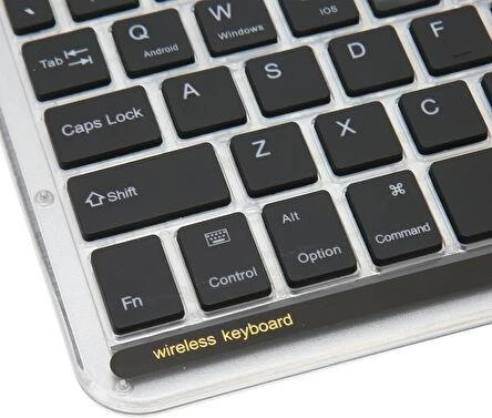 Valkyrie RGB bkz-30 7 Renk Bluetooth Şeffaf Türkçe Klavye - Android ios Windows Uyumlu - Şarjlı - 10 inç - Multimedia - Ultra İnce Tasarım bkz30 - 3
