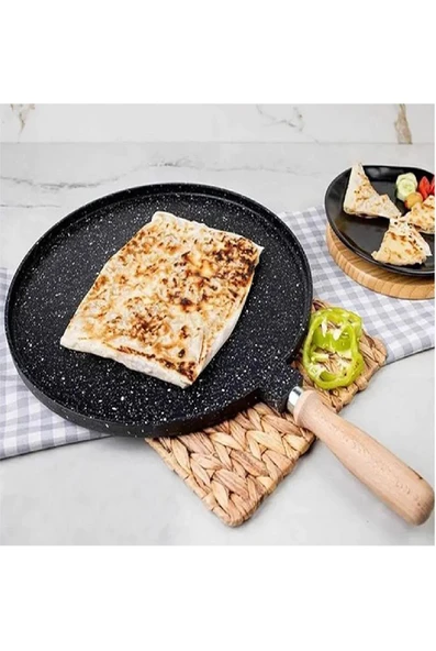 Hillcap Çift Taraflı Granit Gözleme Tavası