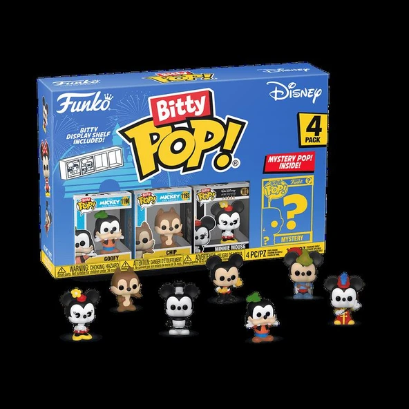 Funko Bitty Pop! Disney 4'lü Paket (Figür Boyu 2,25 cm) - 1