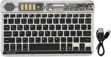 Valkyrie RGB bkz-30 7 Renk Bluetooth Şeffaf Türkçe Klavye - Android ios Windows Uyumlu - Şarjlı - 10 inç - Multimedia - Ultra İnce Tasarım bkz30