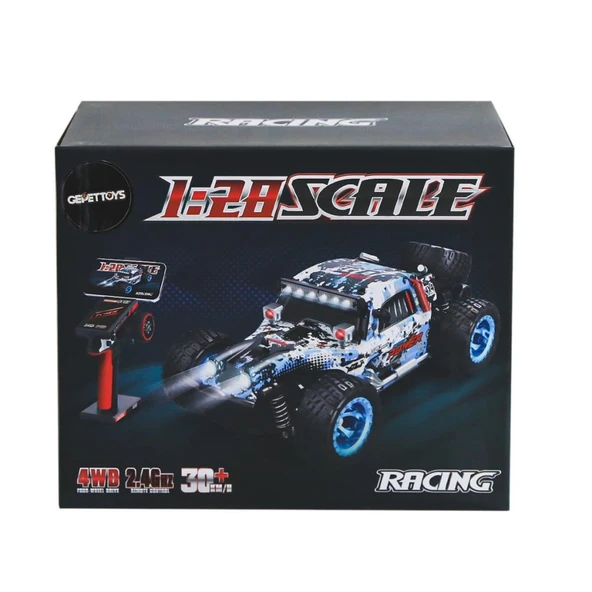 284161 Kumandalı 30 km Hız Yapan Yarış arabası 1:28 -Gepettoys - 3
