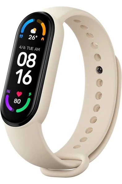 Xiaomi Mi Smart Band 6 Akıllı Saat Kayışı 3'lü Paket Ivory-olive- - 3