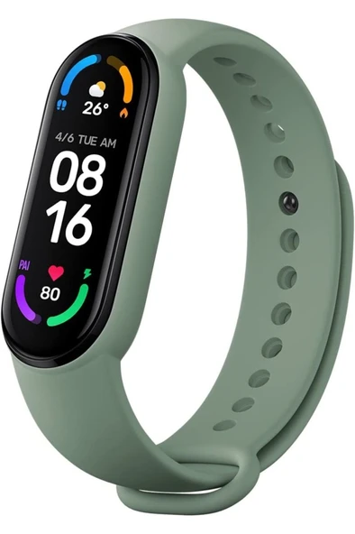Xiaomi Mi Smart Band 6 Akıllı Saat Kayışı 3'lü Paket Ivory-olive- - 2