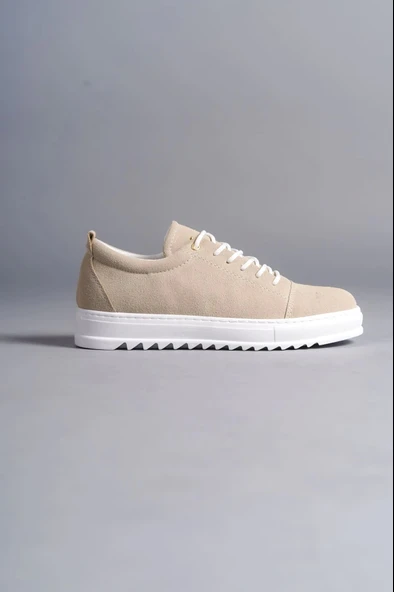 Tb152 Cool Bağcıklı Süet Erkek Günlük Spor Klasik Ayakkabı Sbt - Krem - Resim 4