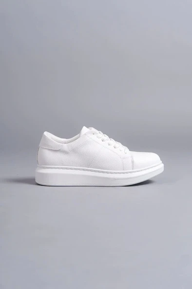 Tb151 Boost Bağcıklı Cilt Erkek Günlük Sneaker Ayakkabı Cbt - Beyaz - 4