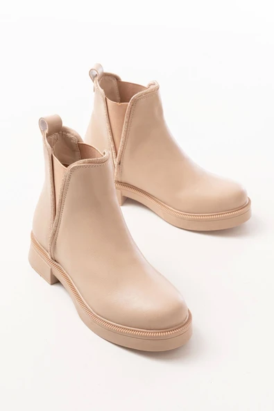 Nut Taş Aksesuarlı Lastikli Günlük Kadın Bot - 5