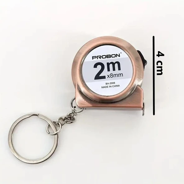 Cep tipi Anahtarlıklı Otomatik ÇELİK MEZURA (2.metre)
