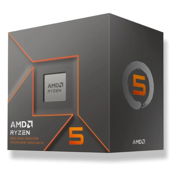 AMD Ryzen 5 8400F 6C 4.2GHz 16MB AM5 Kutulu Fanlı İşlemci