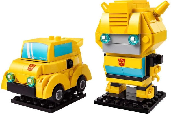 LEGO BrickHeadz 40804 Bumblebee Robot and Vehicle - 3