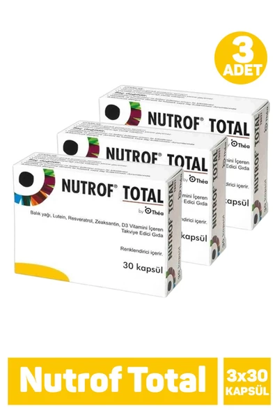 Nutrof Total 30 Kapsül 3 Adet ürün görseli 1