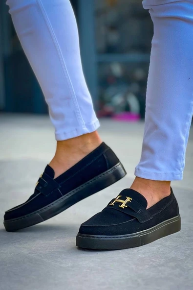 Tb-027  Terzi Bey Bağcıksız Kömür Süet H Günlük Erkek Ayakkabı - 2