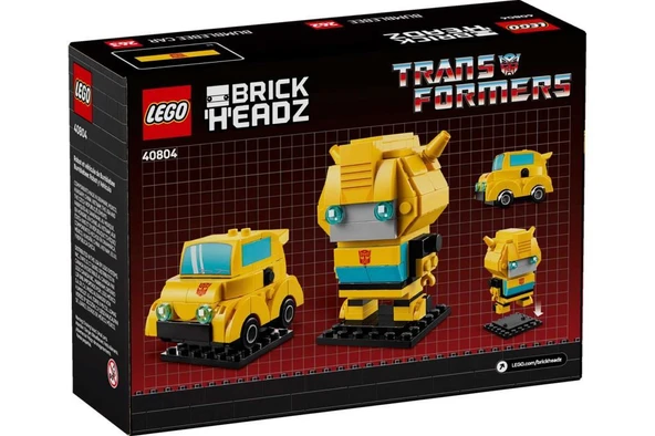 LEGO BrickHeadz 40804 Bumblebee Robot and Vehicle - 2