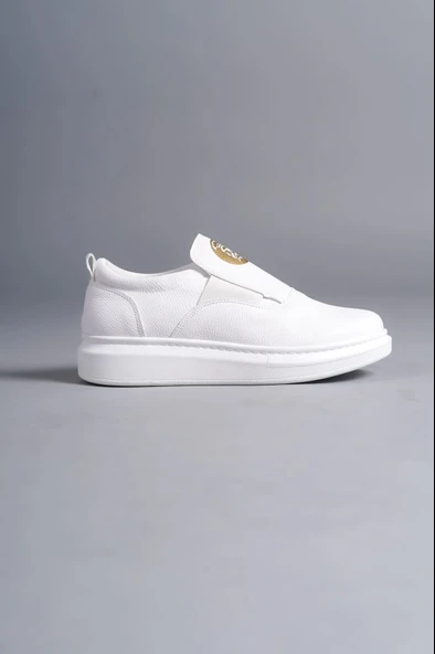 Tb161 Hippo Bağcıksız Cilt Erkek Günlük Sneaker Ayakkabı Cbt - Beyaz - 4