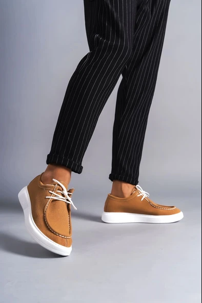 Tb170 Tornado Bağcıklı Süet Erkek Günlük Spor Klasik Ayakkabı Sbt - Taba - 2