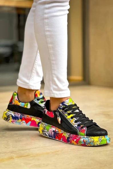 Tb-02 Terzi Bey Bağcıklı Crocodile Siyah Kırmızı Günlük Erkek Ayakkabı - 5