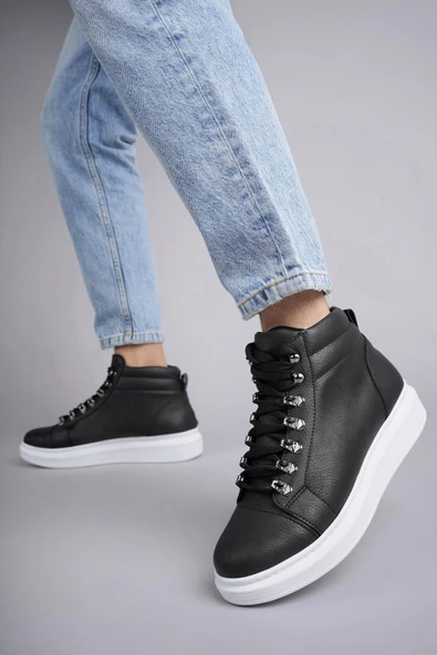 Tb206 Ottawa Bağcıklı Cilt Erkek Günlük Spor Bot Bt - Siyah - 2