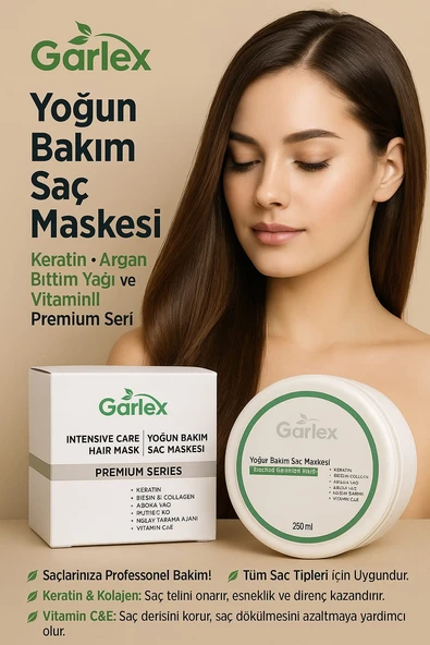 GARLEX YOĞUN BAKIMLI SAÇ ÇIKARAN VE GÜÇLENDİREN MASKE,250 ML - 2