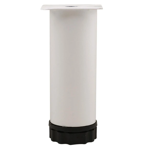 Mobilya Kanepe Baza Koltuk Dolap Metal Yükseltici Destek Ayağı Ayarlanabilir Beyaz Ayak 10 cm 4 Adet - Resim 4