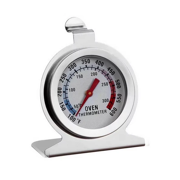 Oven Metal Fırın Termometresi Analog 50-300°C / 100-600°F Paslanmaz
