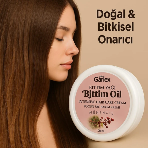 Garlex Bıttım Yağlı , Menengiç Özlü ,Saç Bakım Kremi,250 ML