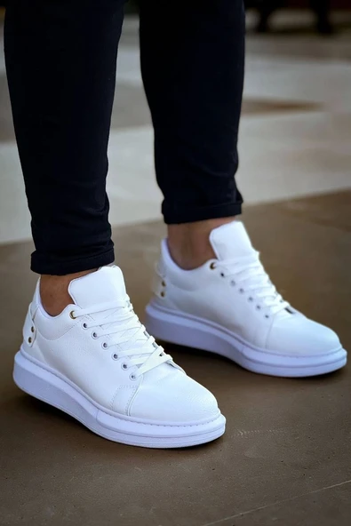 Tb047  Terzi Bey Beyaz Cilt Günlük Erkek  Ayakkabı - Resim 3