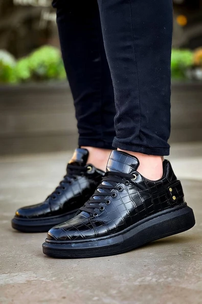 Tb047  Terzi Bey Kömür Crocodile Günlük Erkek  Ayakkabı ürün görseli
