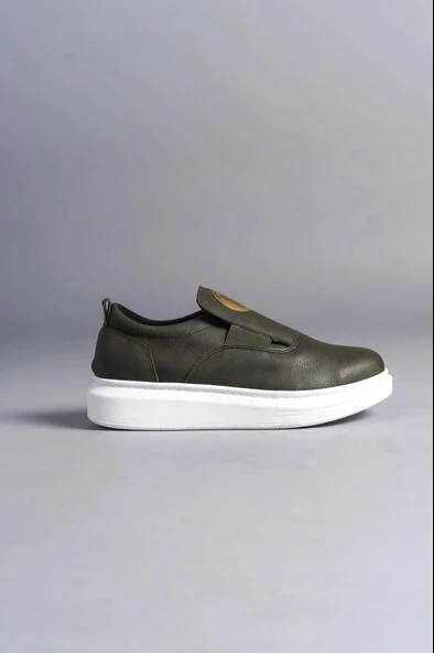 Tb161 Hippo Bağcıksız Cilt Erkek Günlük Sneaker Ayakkabı Cbt - Haki - 4