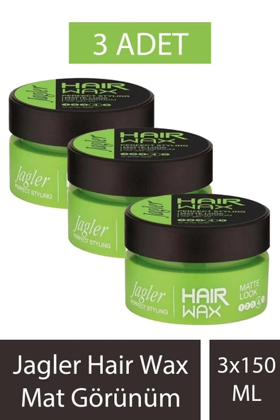 Jagler Wax Mat Görünüm 150 ml 3 Adet