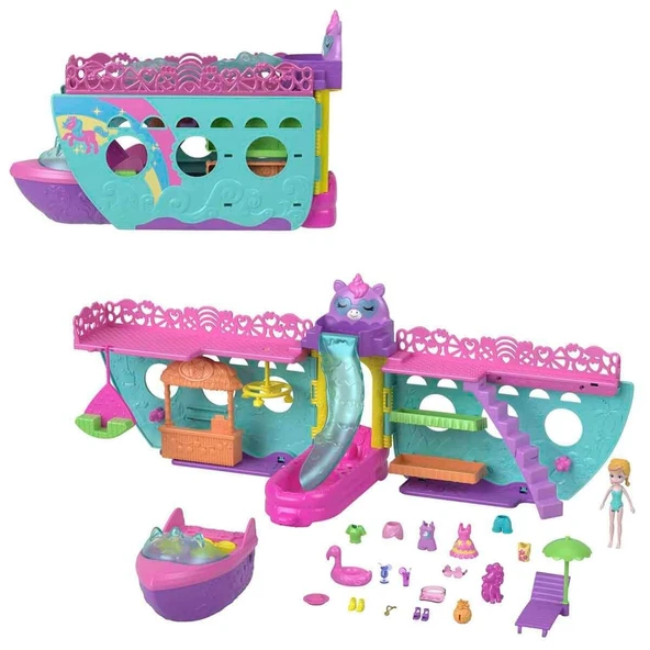 HWP26 Polly Pocket Unicorn Bot Oyun Seti - 2