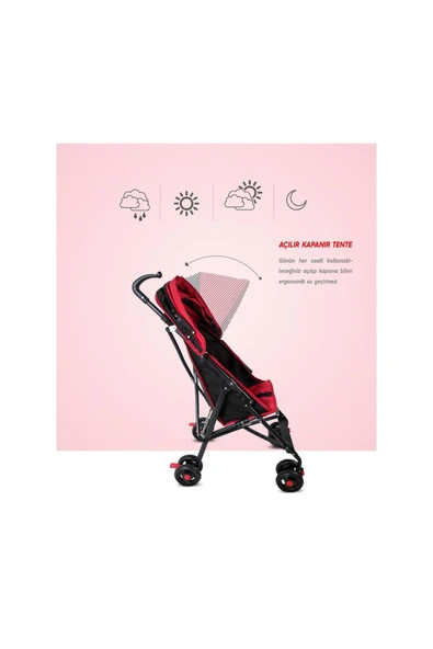 Rival  Tokyo Hafif Baston Bebek Arabası Rv108 Antrasit - 3