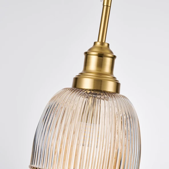 Apliqa Rune Tekli Eskitme Modern Sarkıt Oturma Odası Salon Sarkıt Avize - Resim 5