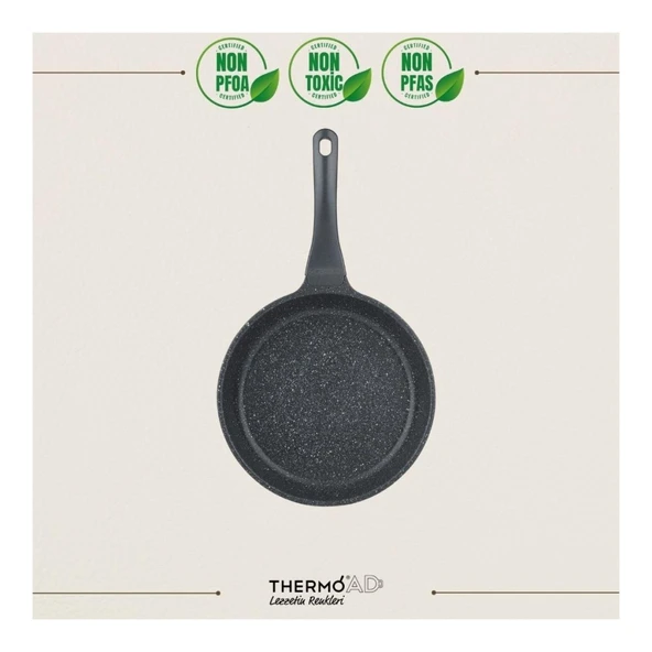 THERMOAD  Tava 20 cm  Granit Kaplama  Gri