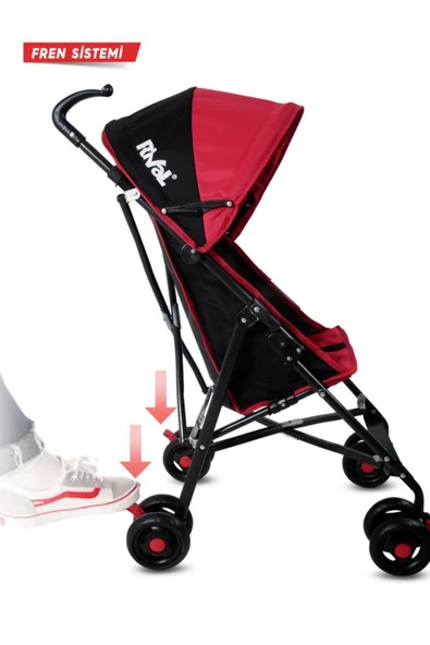 Rival  Tokyo Hafif Baston Bebek Arabası Rv108 Gri - 6