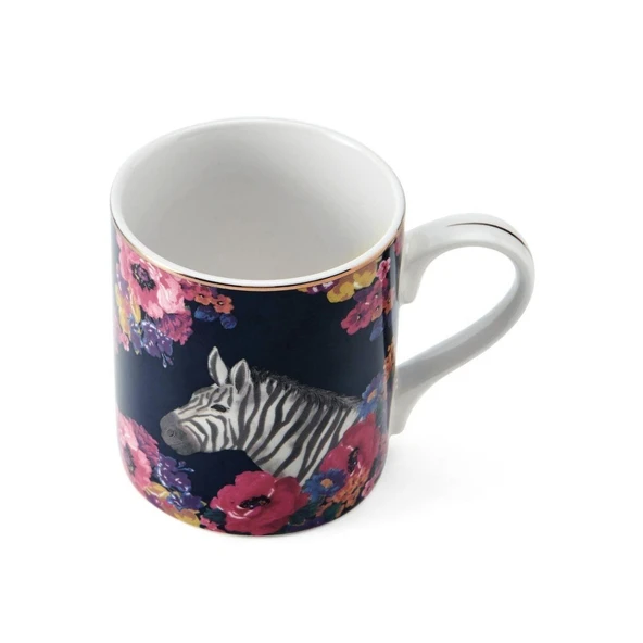 Mikasa Wild At Heart Fine China 280 ml Kupa Zebra - Resim 2