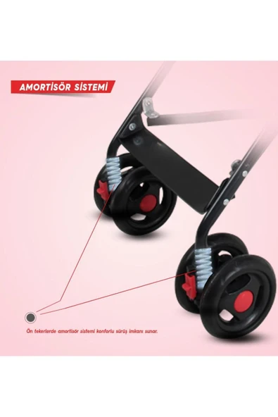 Rival  Tokyo Hafif Baston Bebek Arabası Rv108 Gri - 5