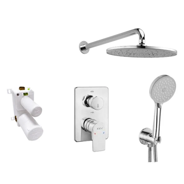 Eca Dalia Ankastre Duş Seti - 2 yollu / 6 parça set - 102199773