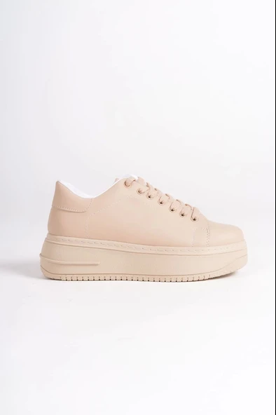 Bıana Bağcıklı Ortopedik Taban Kadın Sneaker Spor Ayakkabı Tt - Ten - 6