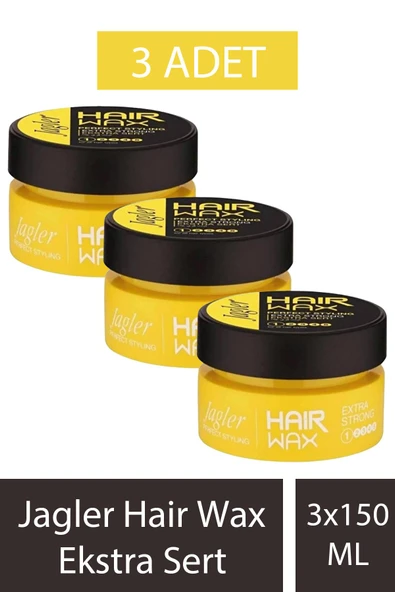Jagler Hair Wax Ekstra Sert 150 ml 3 Adet