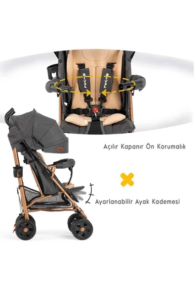 Rival  Junior Tam Yatar Baston Bebek Arabası - 4