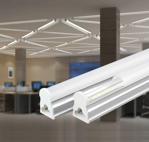 Cata Ct-2469 T5 Bant Armatürü Eklenebilir Anahtarlı 20W Ledli Beyaz Kasa Günışığı 3200K