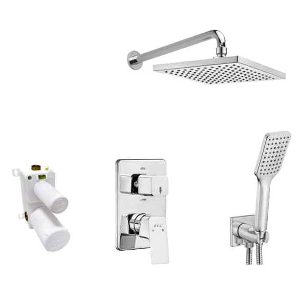 Eca Tiera Ankastre Duş Seti - 2 yollu / 6 parça set - 102199772