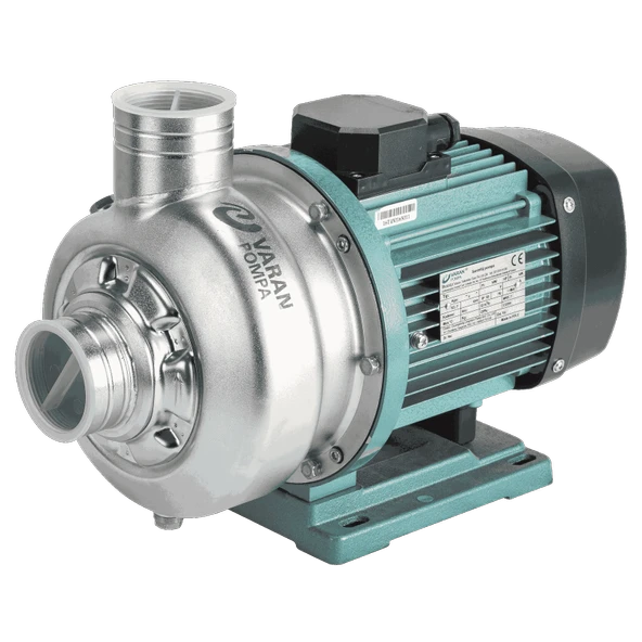 Varan DWB 300/1.5T Tek Kademe Paslanmaz Santrifüj Pompa 2 HP / 1.5 kW, Trifaze 380 V (AISI 316)