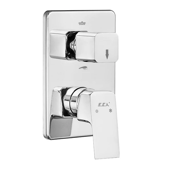 Eca Tiera Ankastre Duş Seti - 2 yollu / 6 parça set - 102199772 - 2